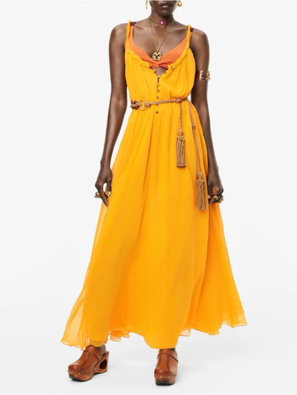 Zara cotton silk maxi dress - Picture 7 of 7